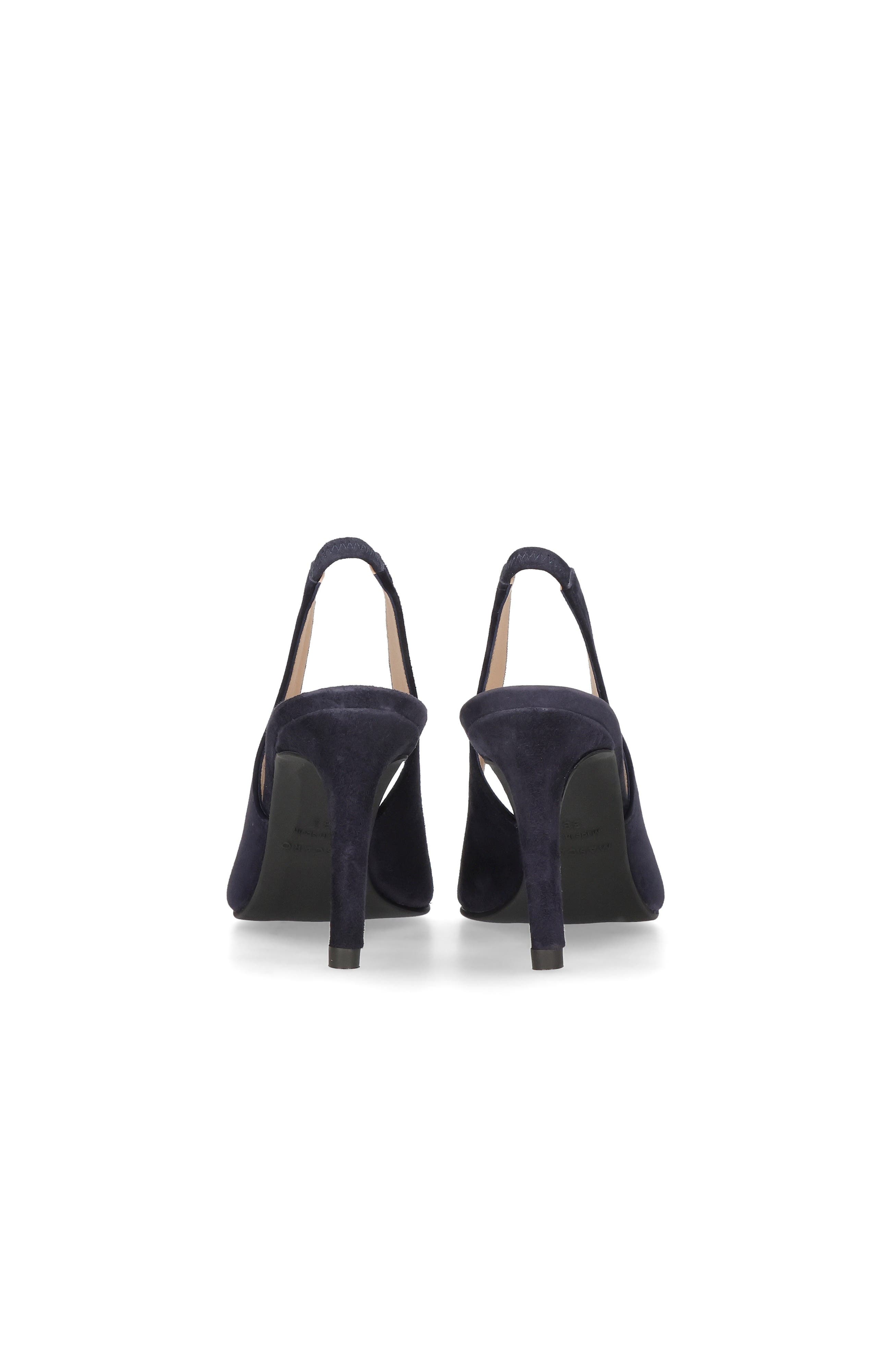 MASCARO Suede Pointed Toe Slingback, Alternate, color, Blue