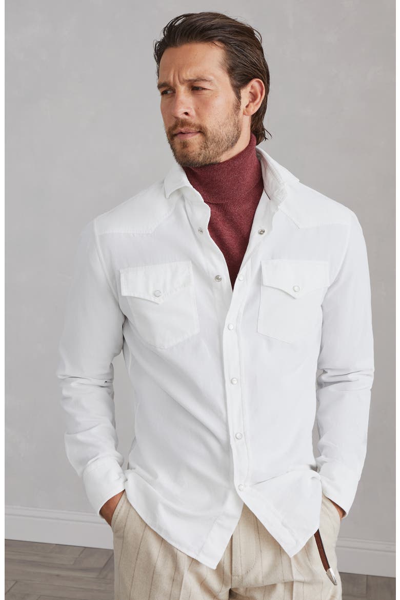 Easy fit shirt, Alternate, color, Snow