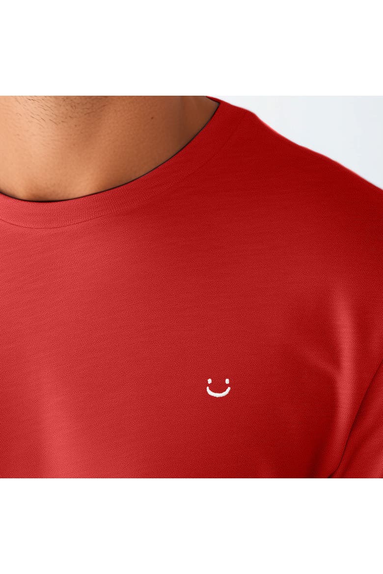 Mens Lil Smile Jersey Tee, Alternate, color, Red