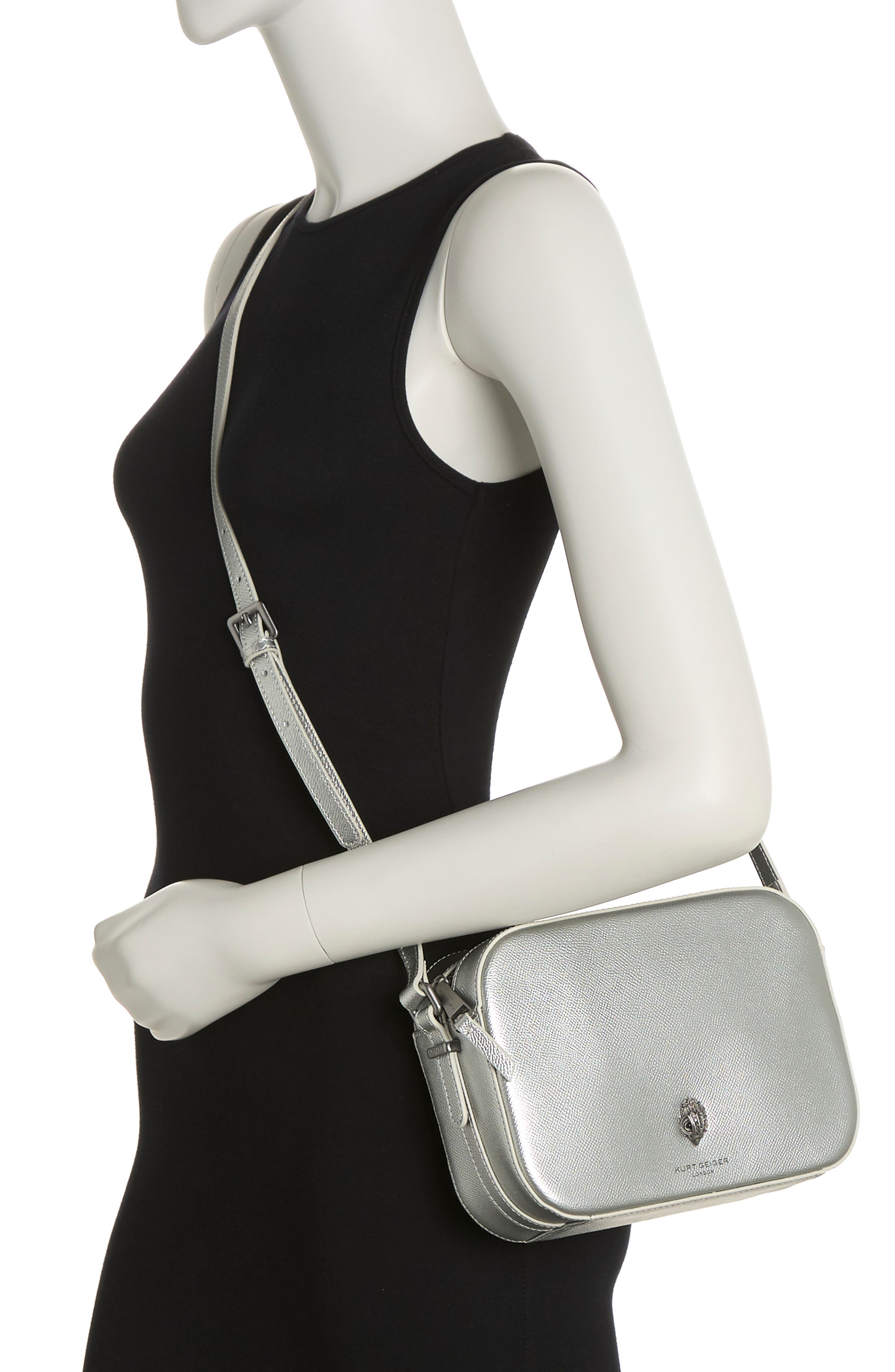 Kurt Geiger London Richmond Crossbody Bag, Alternate, color, Pewter