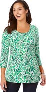 Jessica London Stretch Cotton Scoop Neck Tee