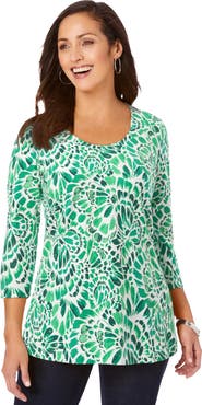 Jessica London Stretch Cotton Scoop Neck Tee