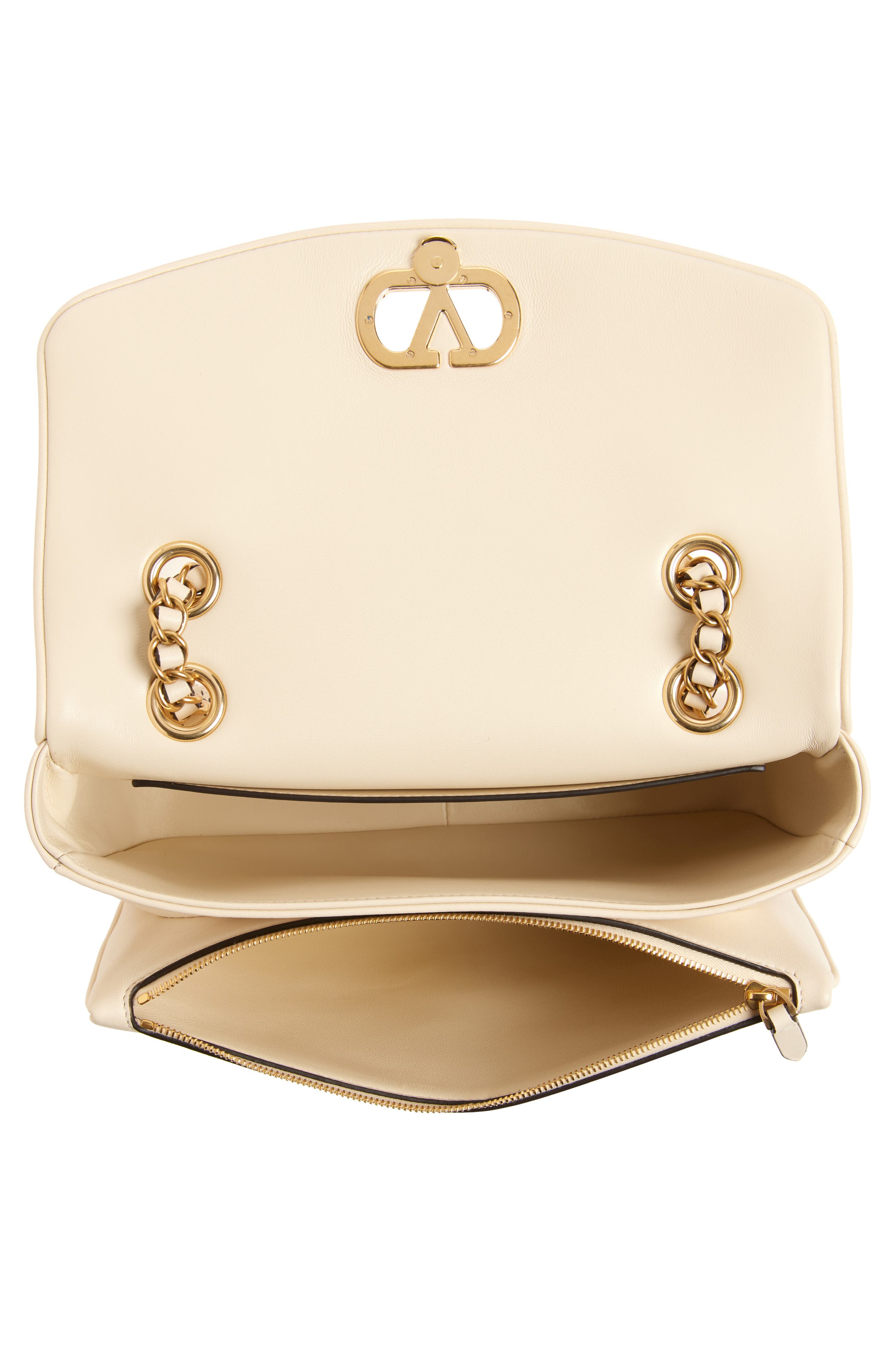 Valentino Garavani Djuna Shoulder Bag, Alternate, color, White