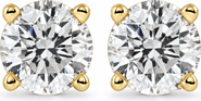 Bliss Diamond 1/2Ct Round Brilliant Cut Diamond Stud Earrings in 14K Gold Classic