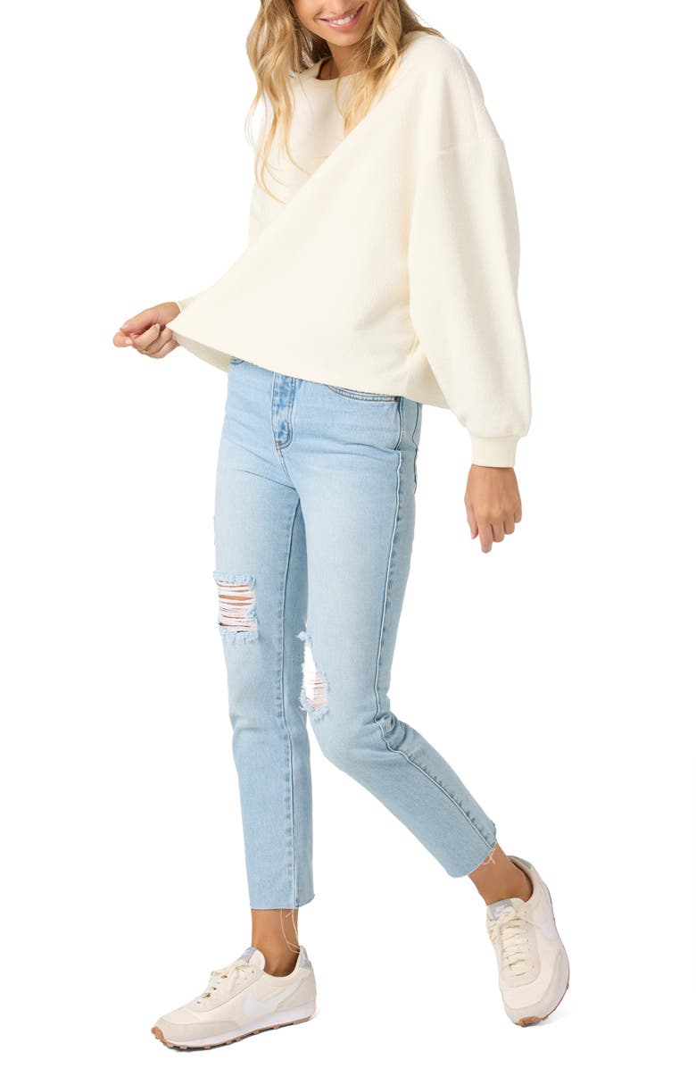 O'Neill Wavelength Terry Sweatshirt, Alternate, color, Winter White
