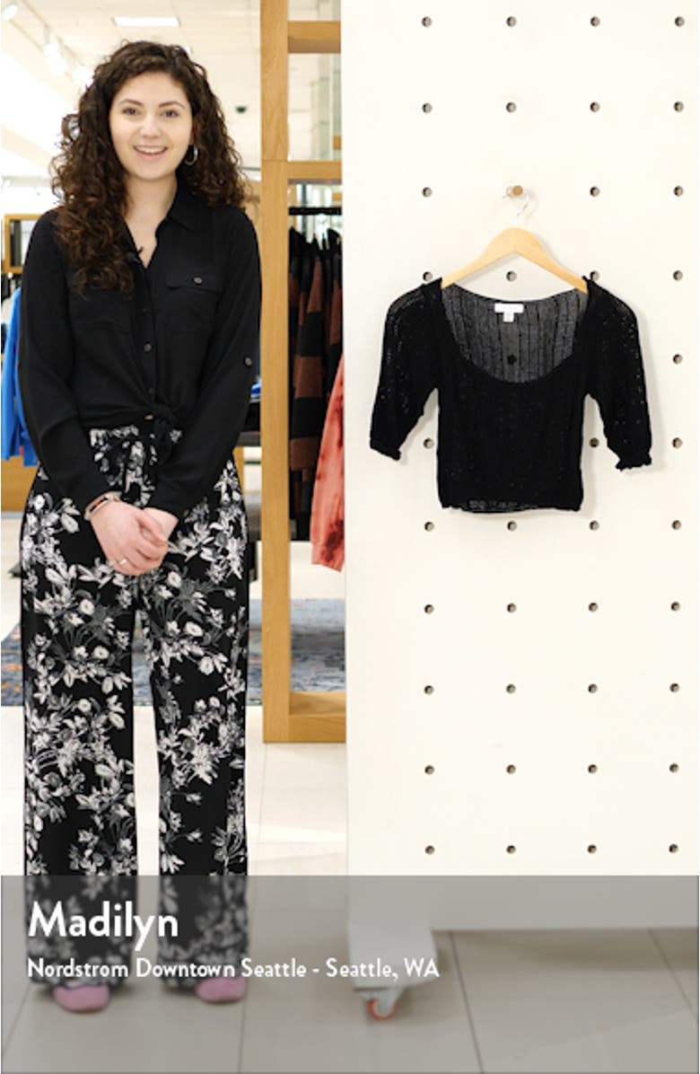 IDOL Frill Sleeve Crop Sweater, sales video thumbnail