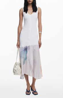 Desigual Sleeveless Handkerchief Hem Dress