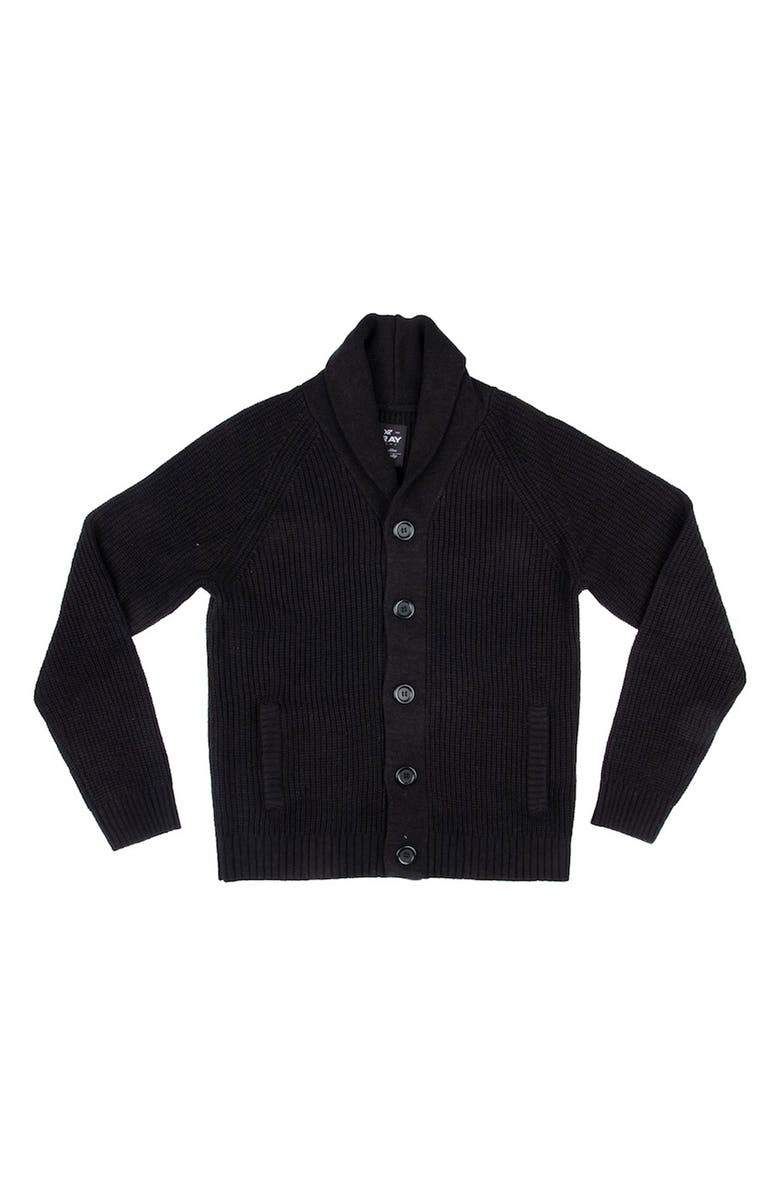 XRAY Shawl Collar Cardigan, Alternate, color, Black