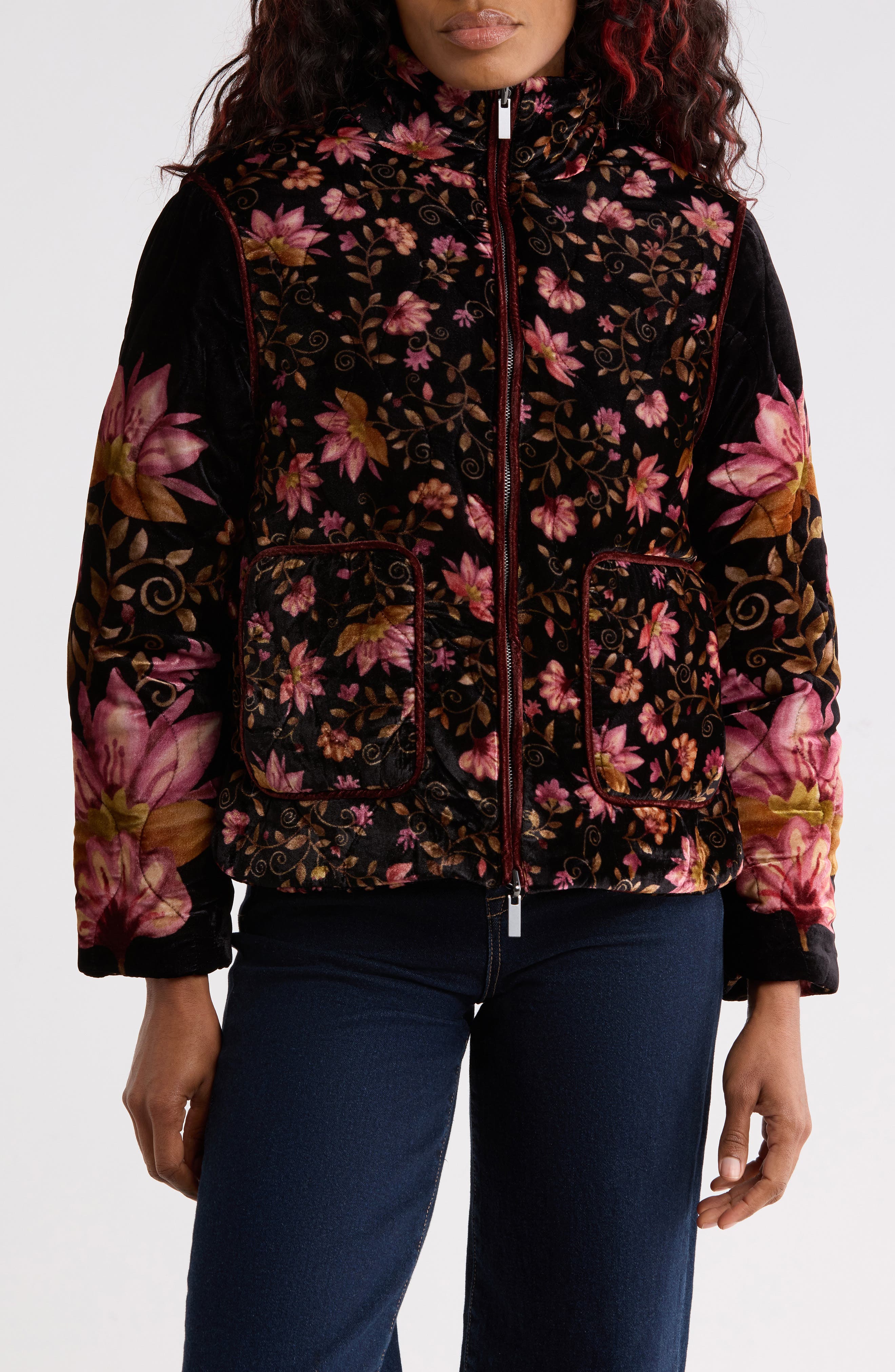 selected BLACK GROUND/ MULTI FLORAL