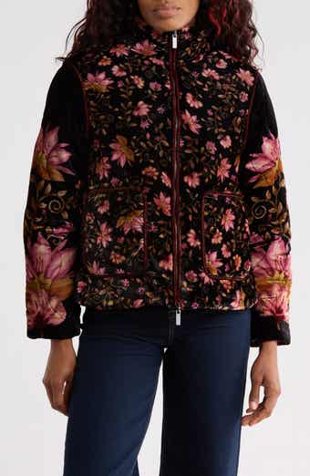 Embroidered Quilted Velvet Jacket