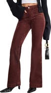 Good American Good Legs Patch Pocket Flare Corduroy Pants