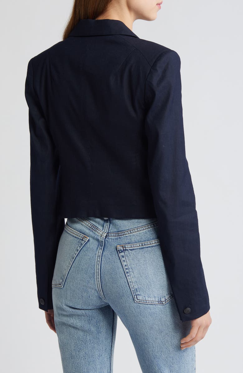 rag & bone Josie Linen Blend Blazer, Alternate, color,