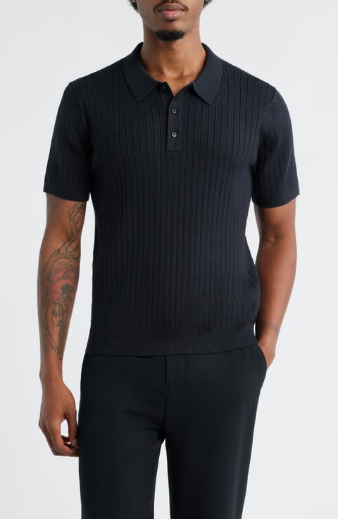 Rib Polo Sweater