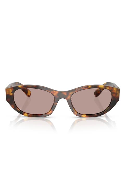53mm Oval Sunglasses