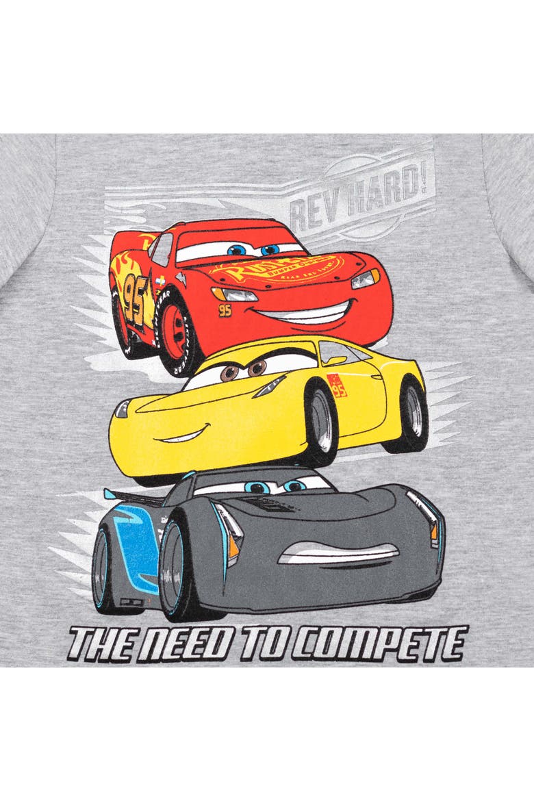 Cars Lightning McQueen 2-Piece Short Sleeve T-Shirt Set, Alternate, color, Cars Red Grey