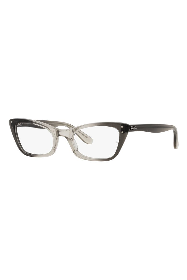 RX5499 47mm Small Cat Eye Optical Glasses, Alternate, color, TRANSPARENT GREY