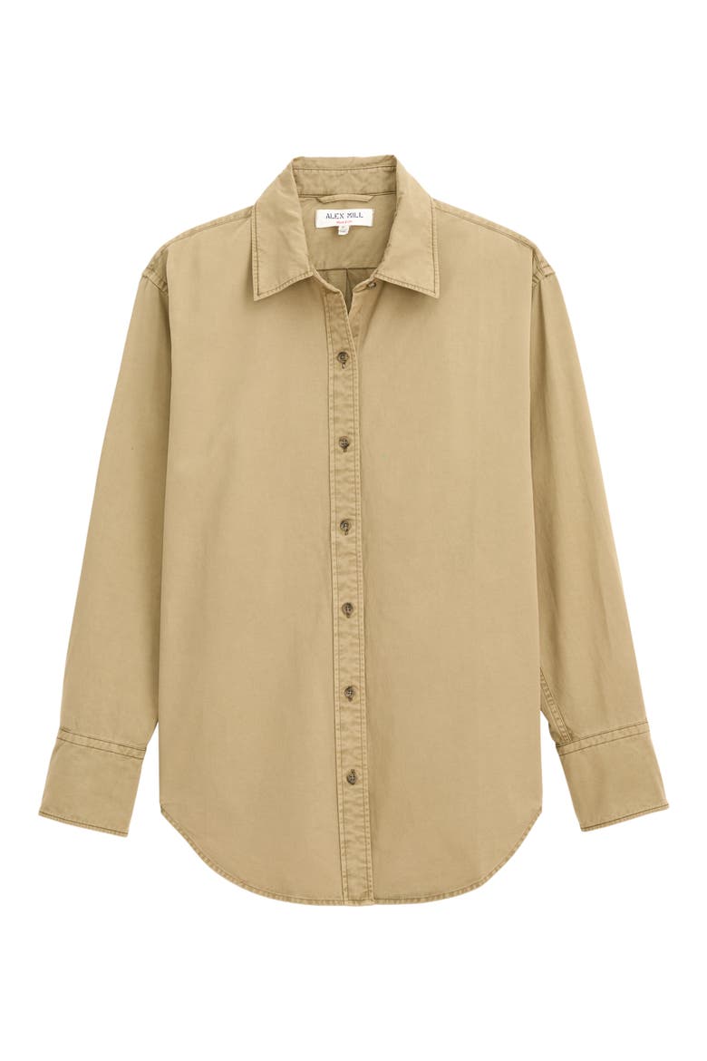 Mercer Long Sleeve Cotton Twill Shirt, Alternate, color, FIELD KHAKI