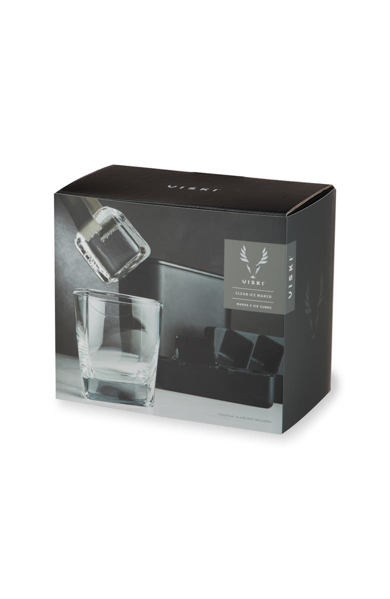 Viski Glacier Rocks Clear Ice Maker, Alternate, color, Black