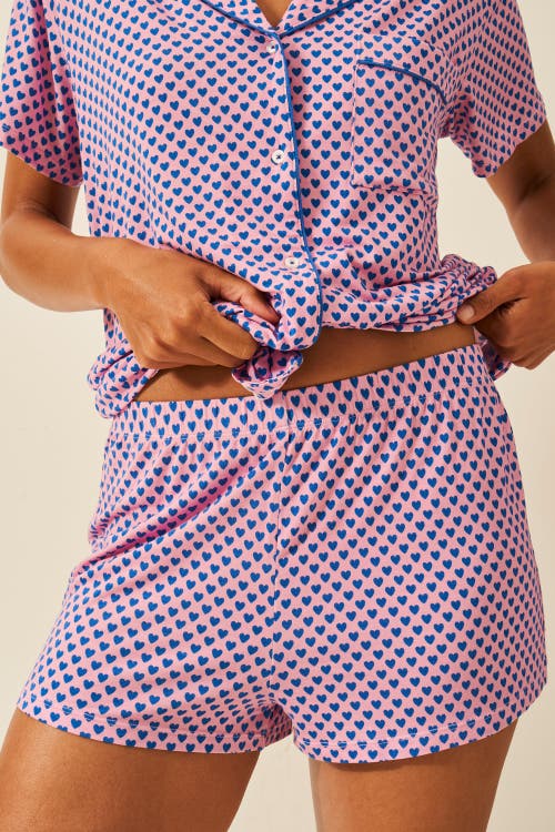 Stripe & Stare Short Pyjama Set In Multi
