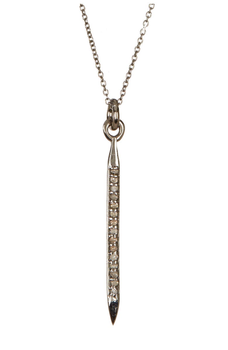 Adornia Champagne Diamond Spike Pendant Necklace - 0.10 ctw, Main, color, 