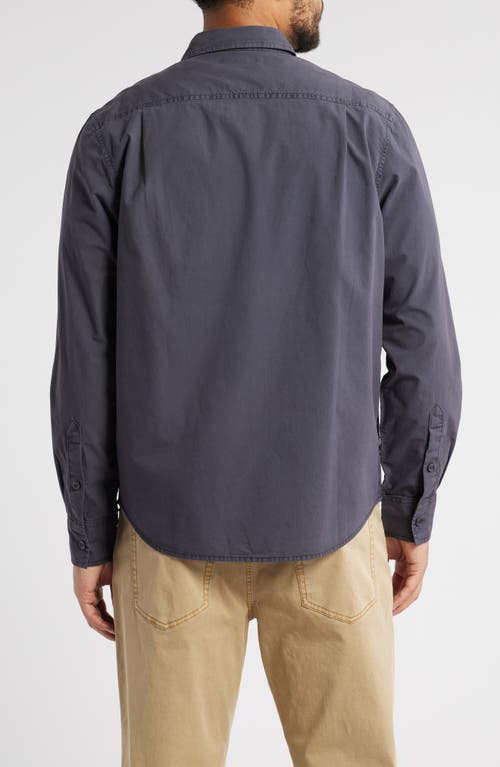 Treasure & Bond Lived In Cotton Button-up Shirt In Navy India Ink
