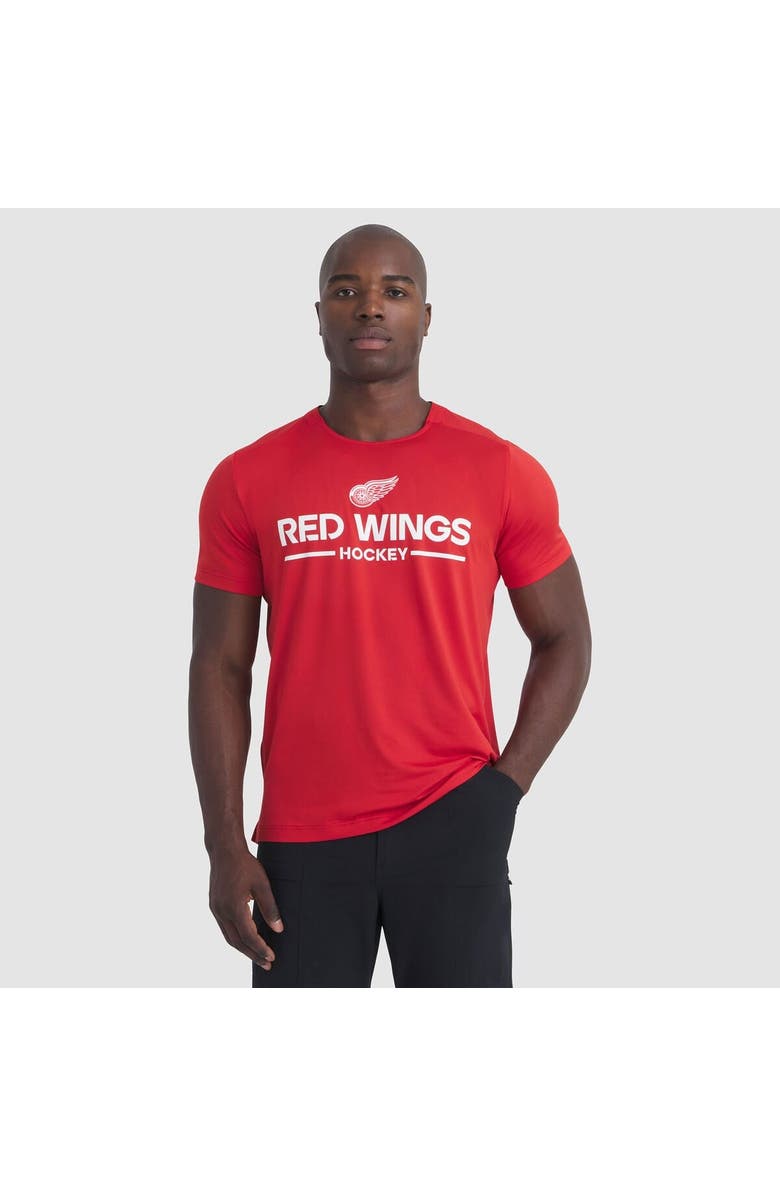 FANATICS Men's Fanatics Red Detroit Red Wings Authentic Pro Rink Tech T-Shirt, Main, color, Red