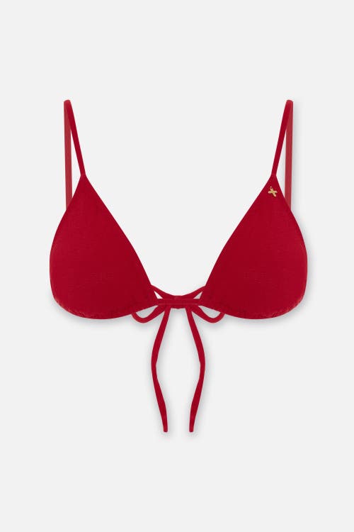 PCFG The Solar Reflections Classic Triangle Bikini Top in Red at Nordstrom, Size Large