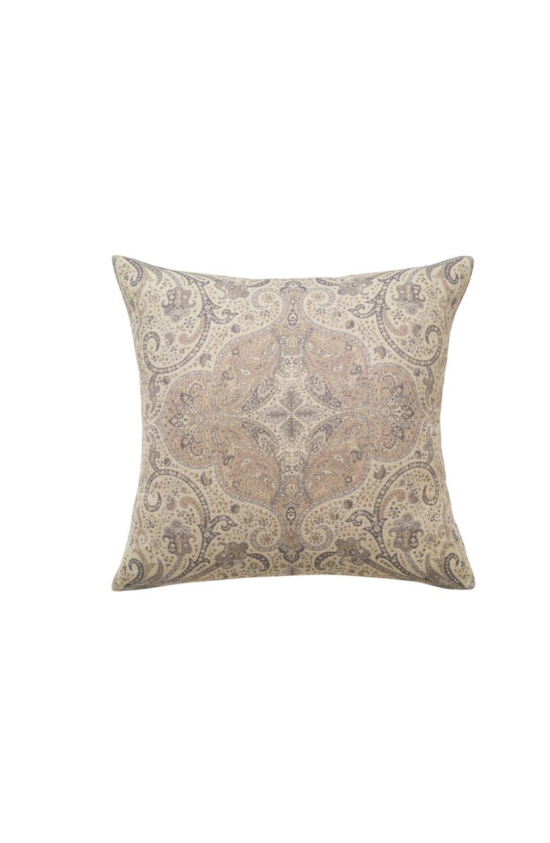 ELISABETH YORK Suman Natural Cotton Euro Pillow Sham, Main, color, Beige