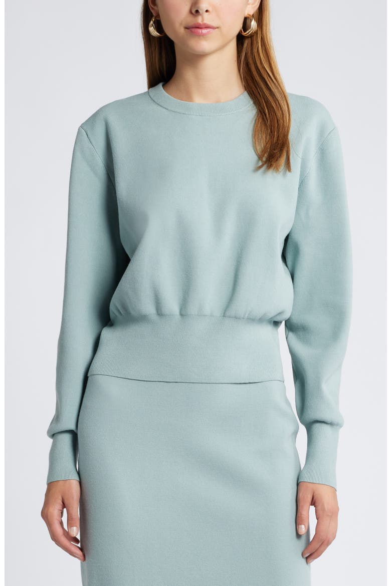 Blousson Sweater, Main, color, TEAL POND
