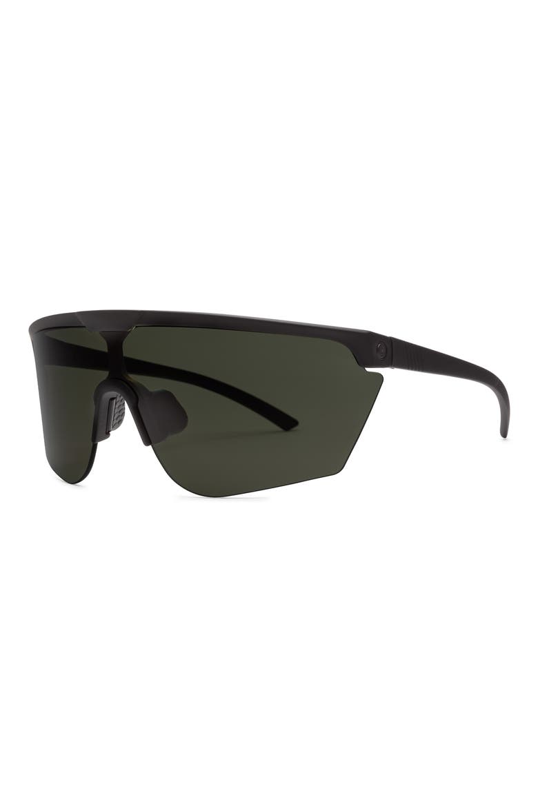 Cove Polarized Shield Sunglasses, Alternate, color, MATTE BLACK/ GREY POLAR