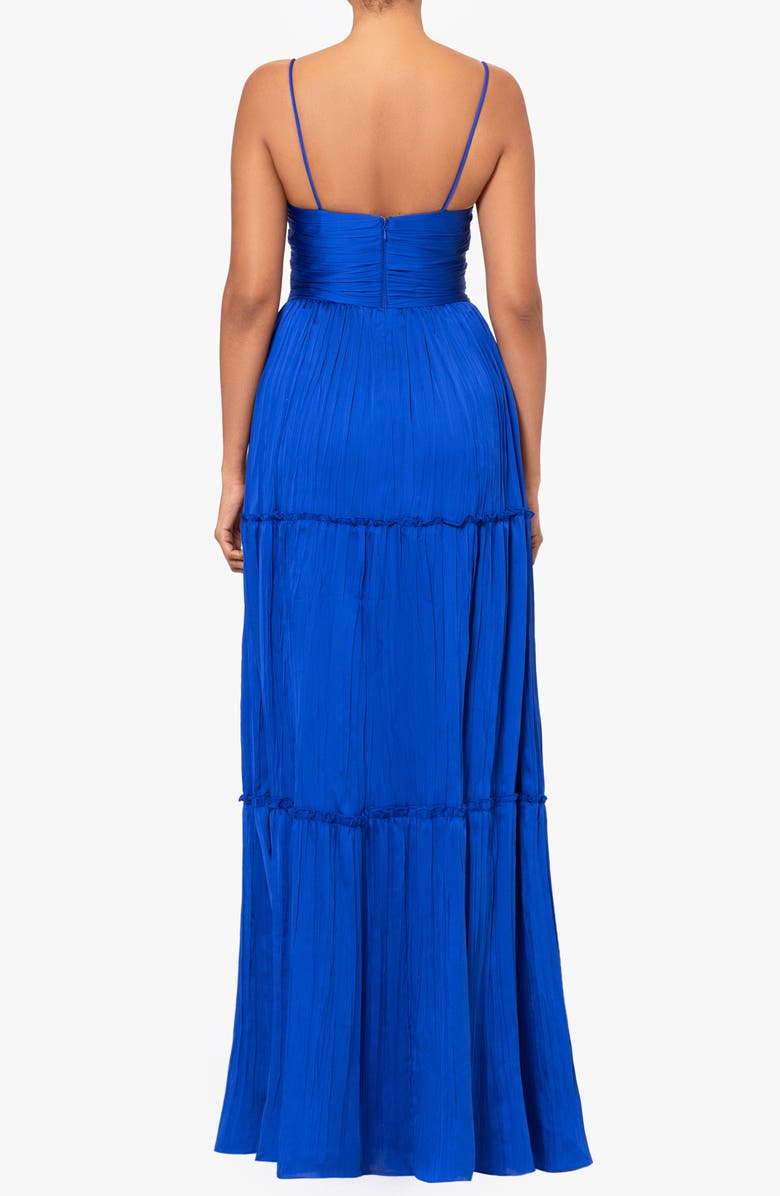 Betsy & Adam Pleated A-Line Gown, Alternate, color, 