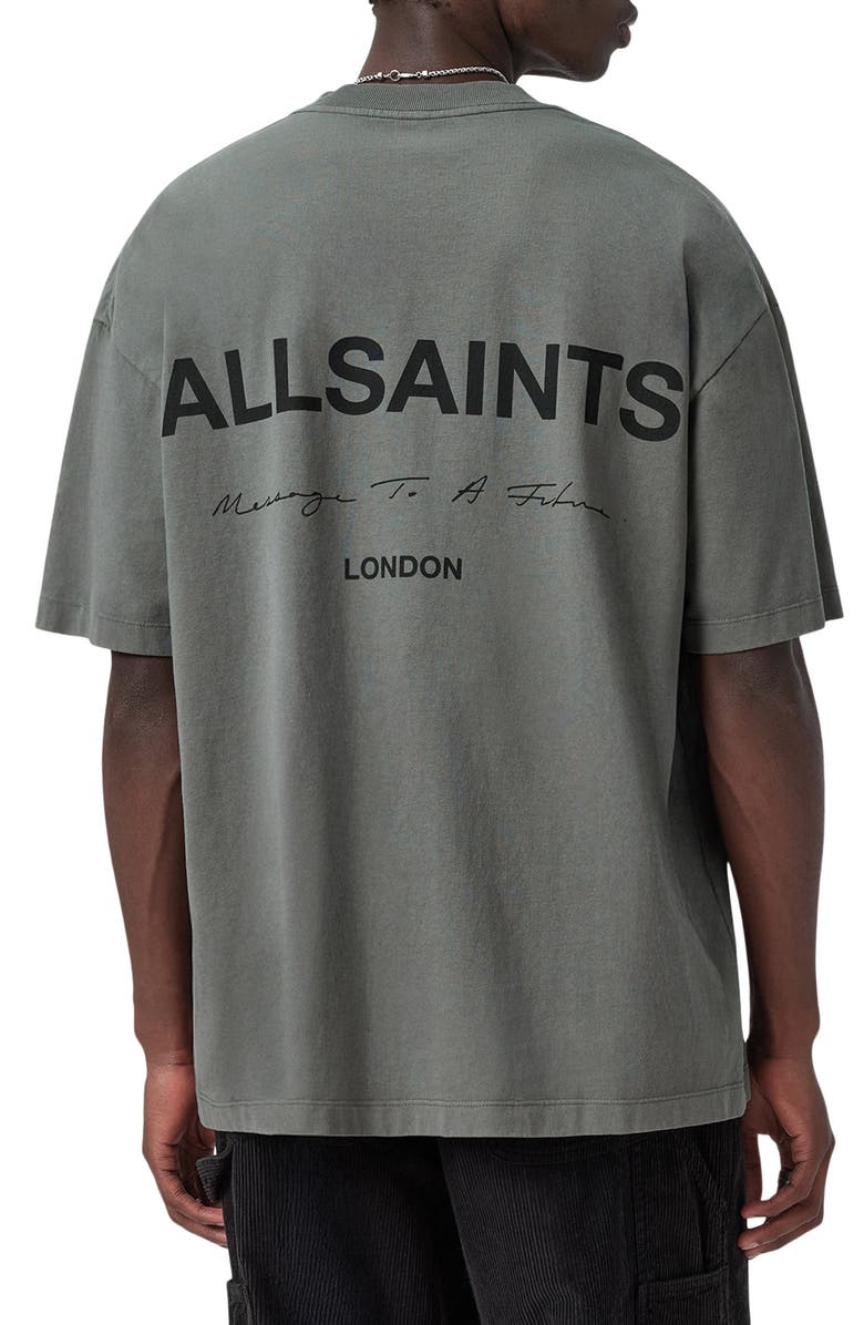 AllSaints Future Graphic T-Shirt, Alternate, color, Gastor Green