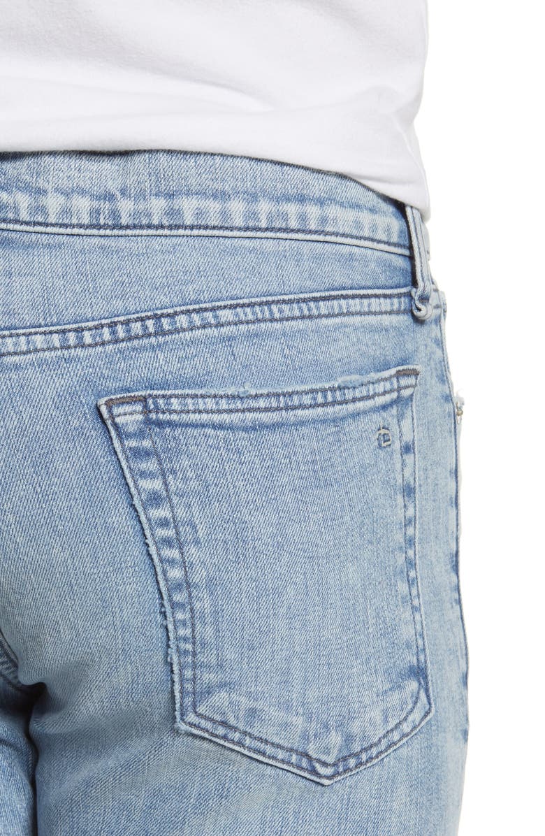 rag & bone Fit 1 Skinny Fit Ripped Jeans, Alternate, color,