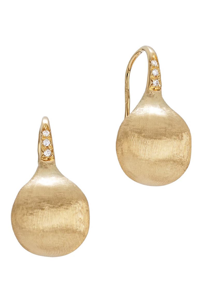 Africa Diamond Drop Earrings, Main, color, YELLOW GOLD