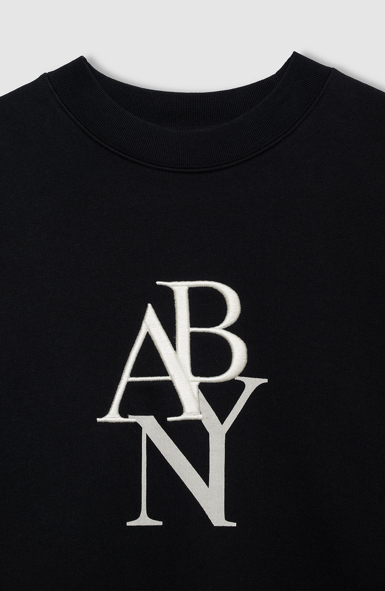 ANINE BING Jaci Sweatshirt Ab Ny, Alternate, color, Black