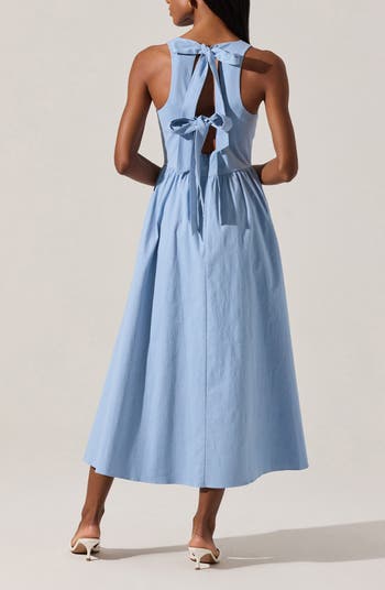 Bow Back A-Line Dress