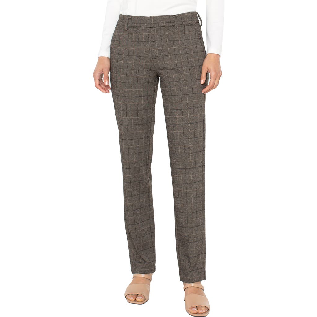 Liverpool Los Angeles Kelsey Knit Trousers In Brown