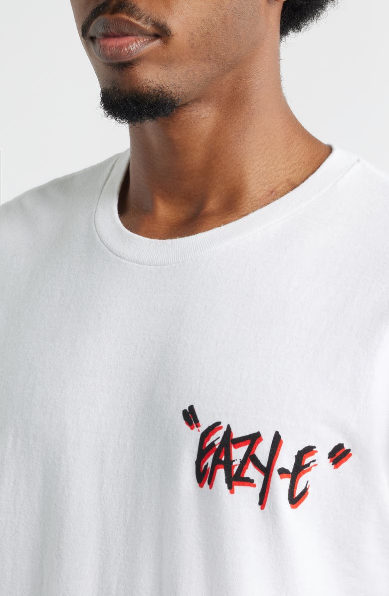 Merch Traffic Eazy-E Ruthless Rap Graphic T-Shirt, Alternate, color, White Overdye