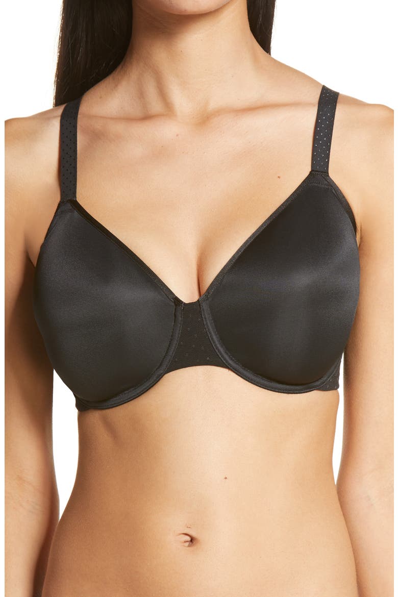 Back Appeal™ Underwire Minimizer Bra, Main, color, BLACK