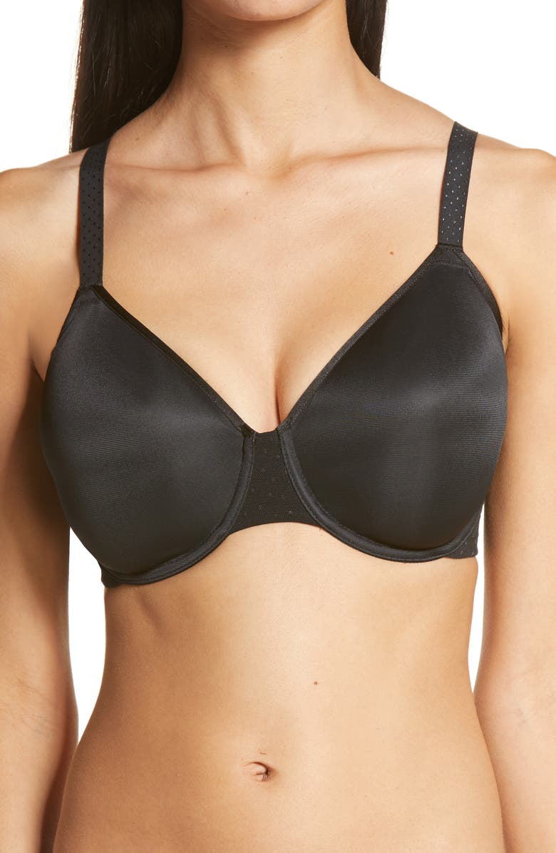 Wacoal Back Appeal<sup>™</sup> Underwire Minimizer Bra, Main, color, Black