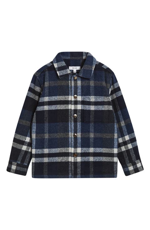 Kids' Marjon Jr. Plaid Button-Up Shirt (Little Boy & Big Boy)