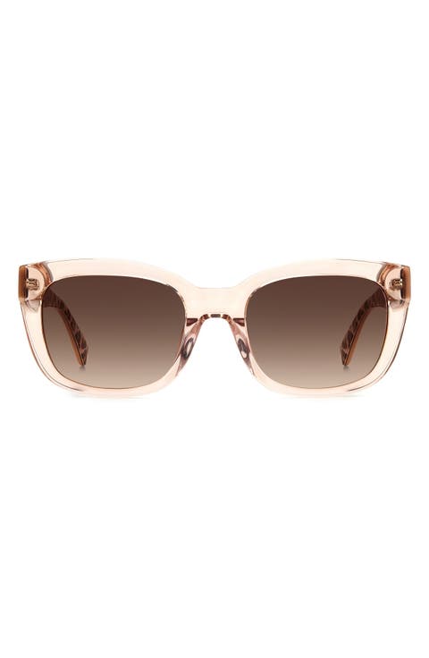 tammy 53mm rectangular sunglasses