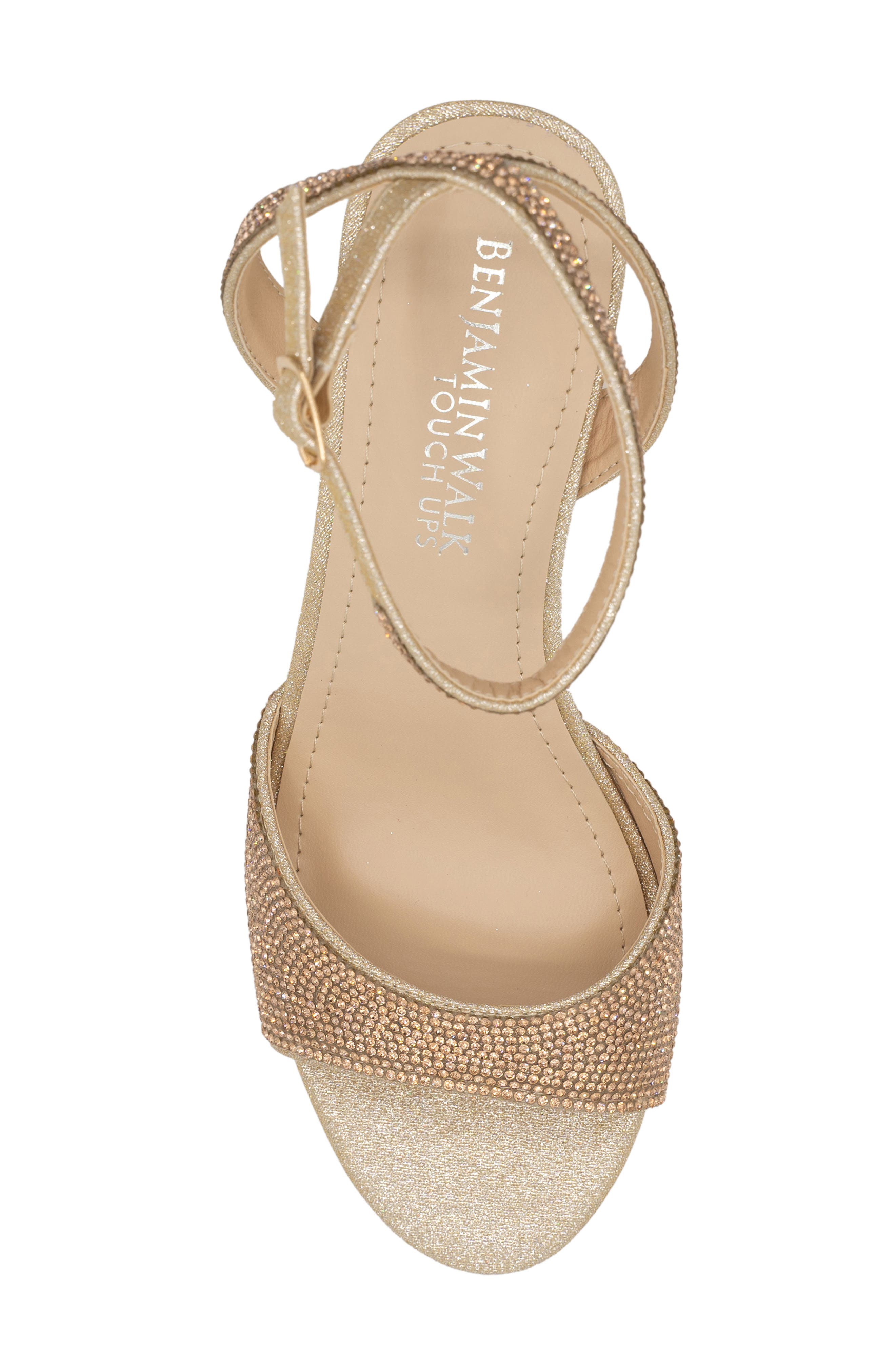 Moxie Ankle Strap Wedge Sandal, Alternate, color, CHAMPAGNE
