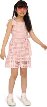 Belle & Bloom Rosy Mini Lace Dress