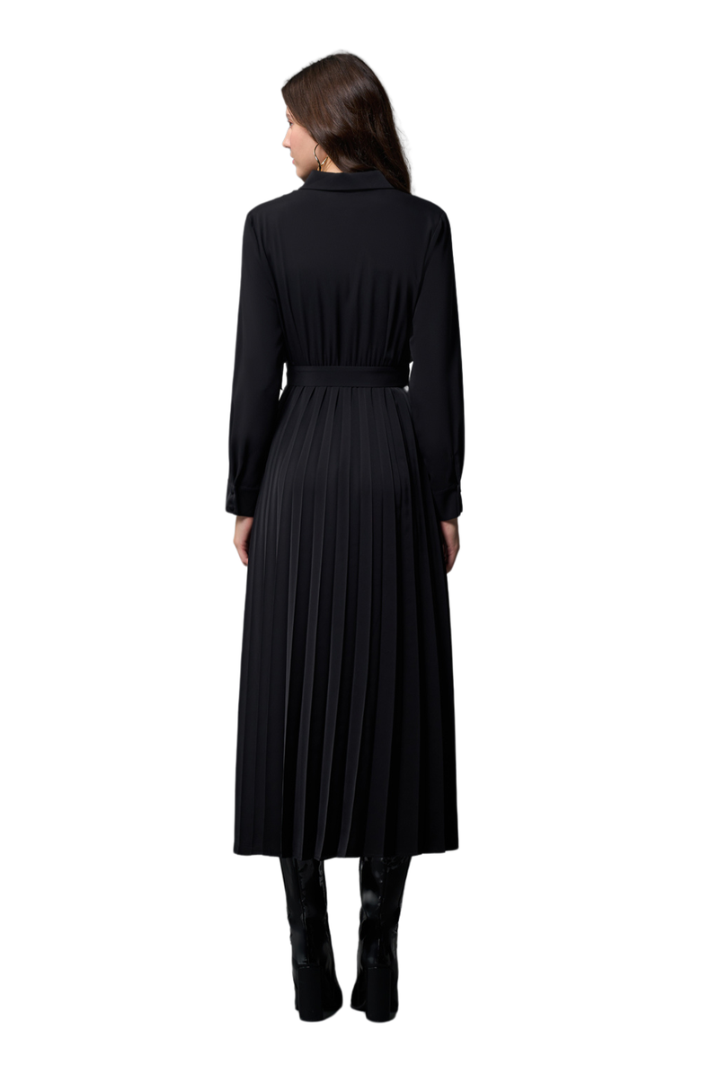 Mizalle Shirt Dress With Pleated Skirt, Alternate, color,