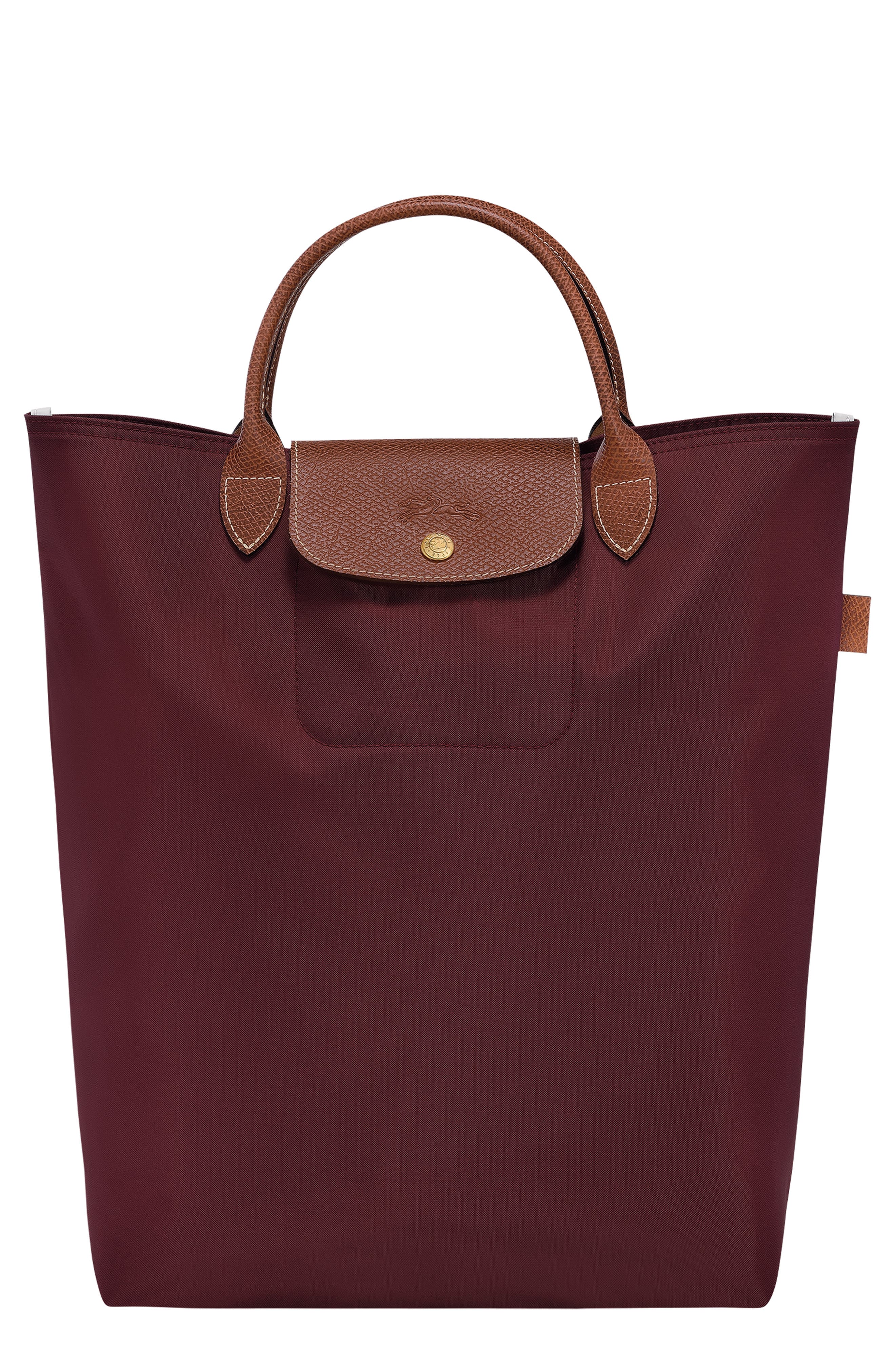 Medium Le Pliage Original Tote Bag, Main, color, BURGUNDY