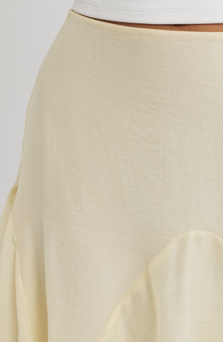 Topshop Godet Skirt, Alternate, color, Yellow