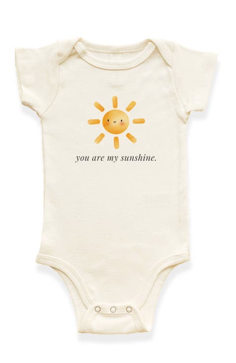 You Are My Sunshine Organic Cotton Baby Bodysuit