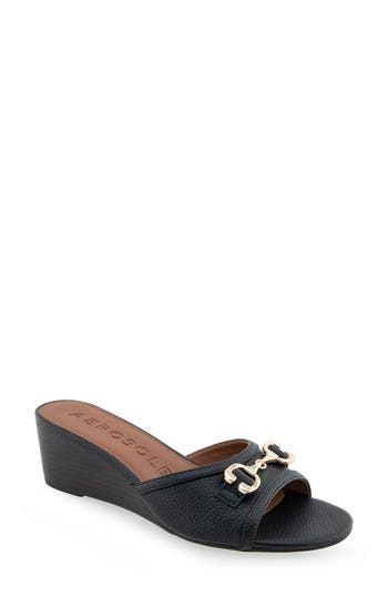 AEROSOLES AEROSOLES WAVA WEDGE SLIDE SANDAL