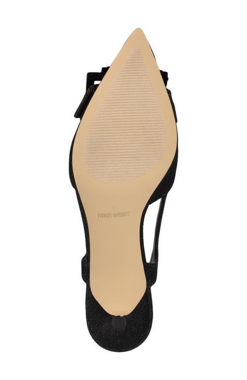 Shop Nine West Neeri Pointed Toe Slingback Pump In Black